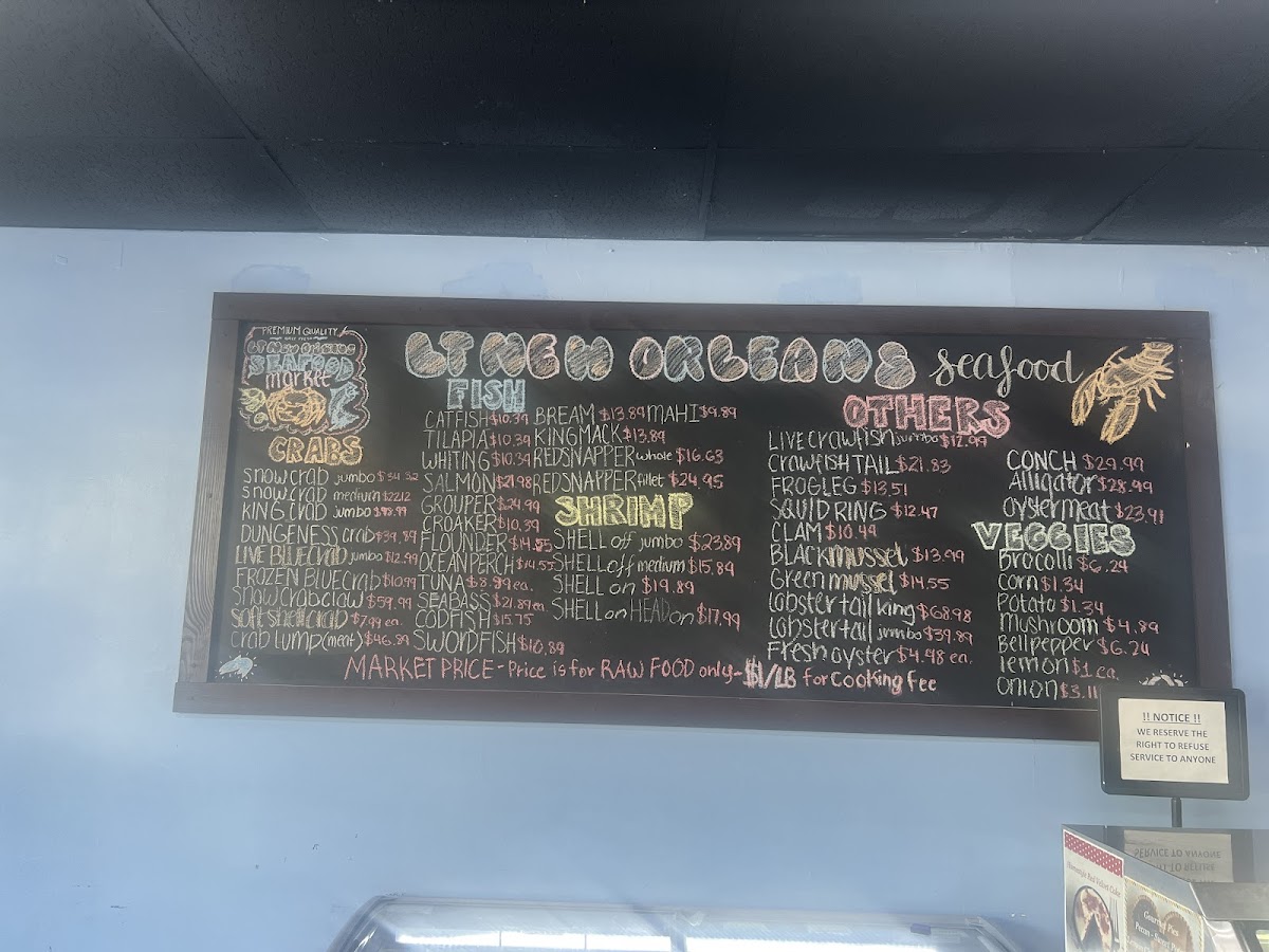 LT New Orleans Seafood Market Menu - Image 5
